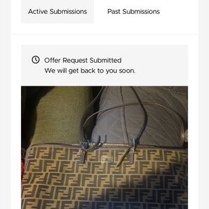 Fendi Black and Brown Logo Tote